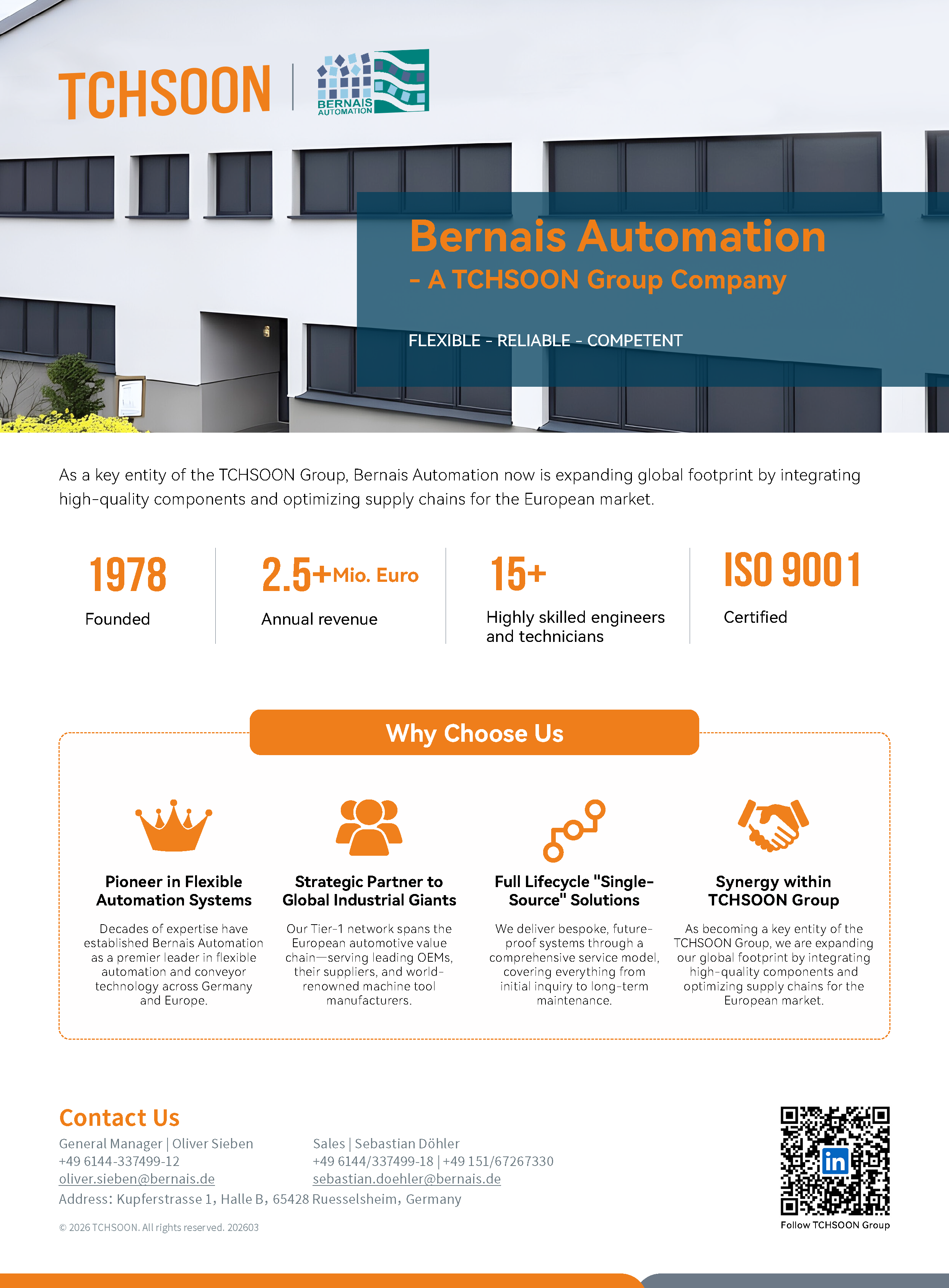Bernais Company Introduction Flyer